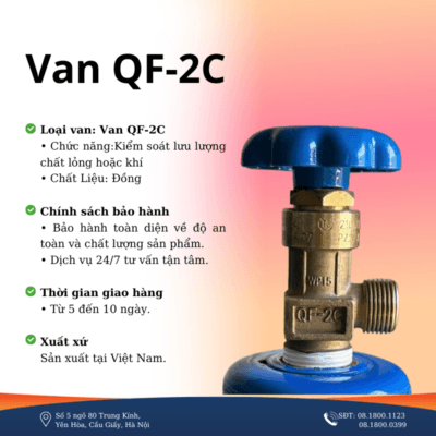 Van bình khí công nghiệp QF2C