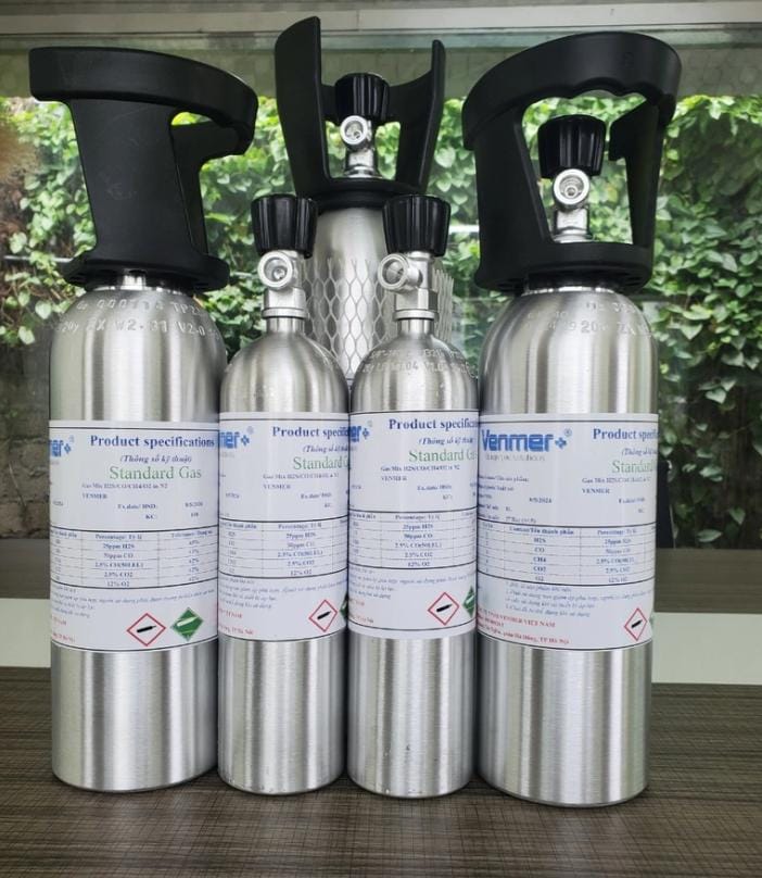Khí Chuẩn 10000ppm H2S in N2