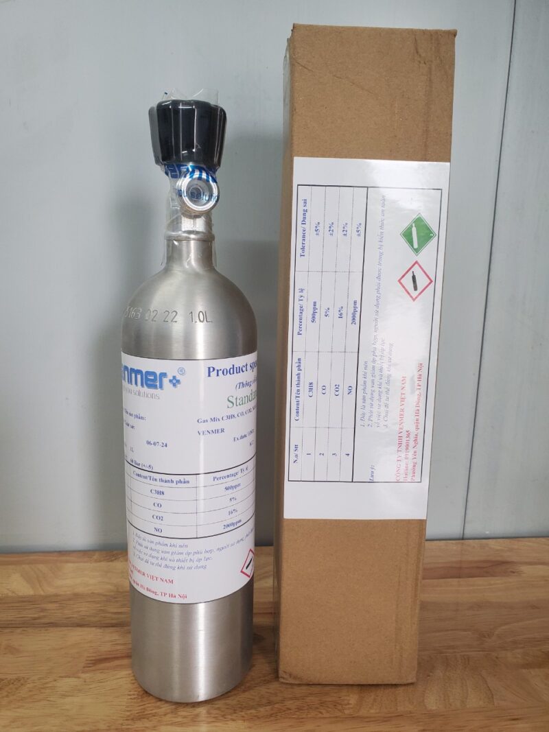 Khí hỗn hợp CO: 4% O2: 1% CO2: 20%, balance N2